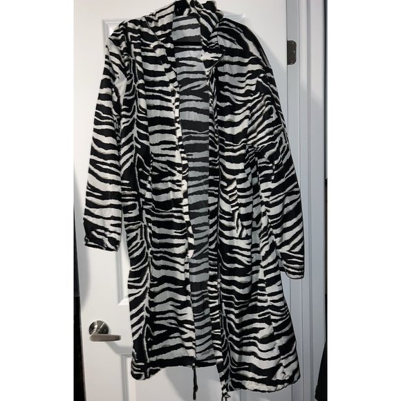 Dries Van Noten Zebra Print Rain Coat - Picture 2 of 7